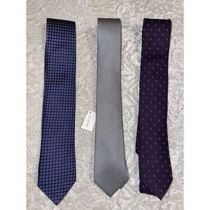 Lot Of Men's Ties - 3  Michael‎ Kors, Saks Fifth Avenue, And J. Crew